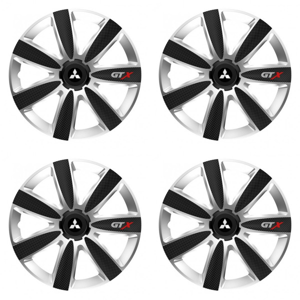 capace pentru Mitsubishi (argintii) 14 GTX CARBON silver/black
