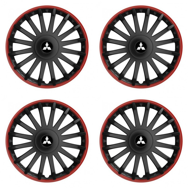 capace pentru Mitsubishi (argintiu) 16 CRYSTAL RO black