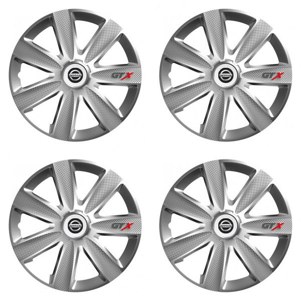capace pentru Nissan 16 GTX CARBON silver