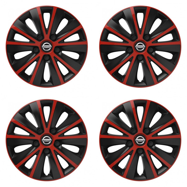 capace pentru Nissan 14 RAPIDE red and black