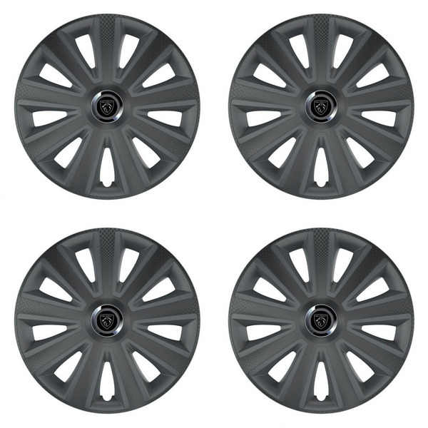 capace pentru Peugeot (logo nou) 16 Aviator carbon RC16 grafite
