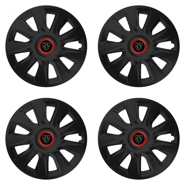 capace pentru Peugeot (logo nou) 15 STRATOS RR black