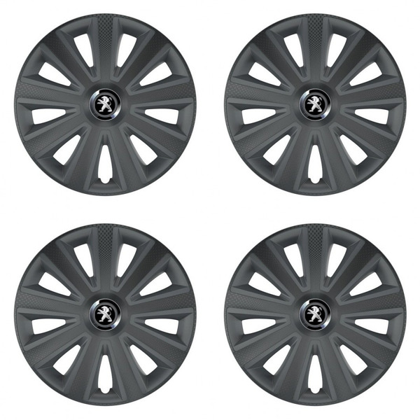capace pentru Peugeot (logo vechi) 16 Aviator carbon RC16 grafite