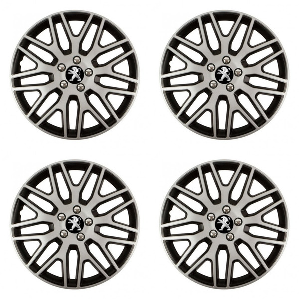 capace pentru Peugeot (logo vechi) 16 Dakar NC silver and black
