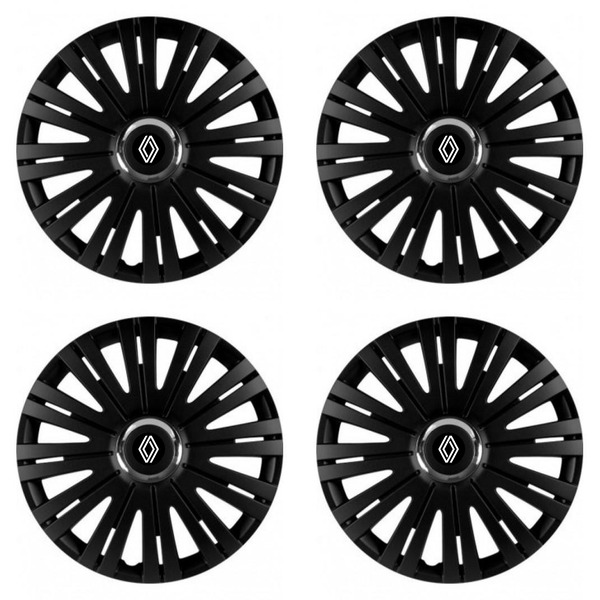 capace pentru Renault (logo nou) 15 ACTIVE RC BLACK