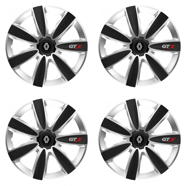 capace pentru Renault (logo nou) 15 GTX CARBON silver/black