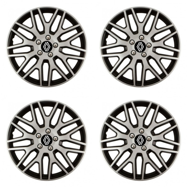 capace pentru Renault (logo nou) 16 Dakar NC silver and black