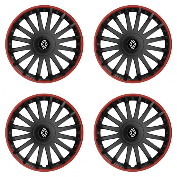 capace pentru Renault (logo nou) 15 CRYSTAL RO black