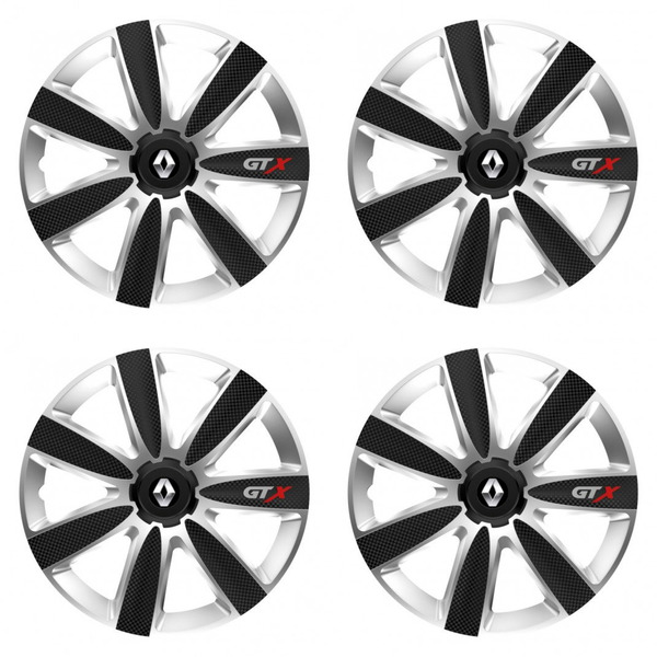 capace pentru Renault (logo vechi) 16 GTX CARBON silver/black
