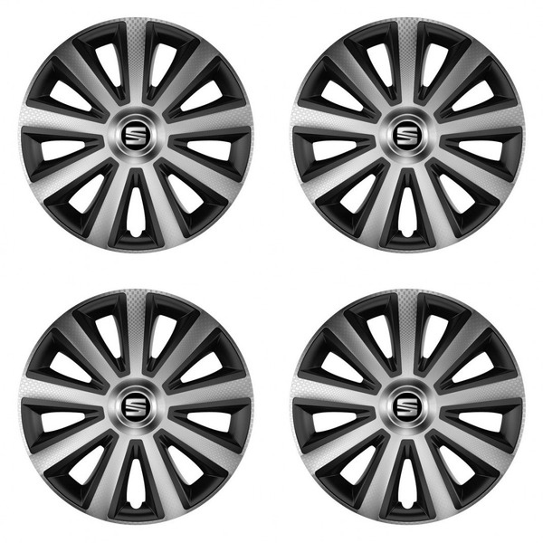 capace pentru Seat 14 Aviator carbon silver&black