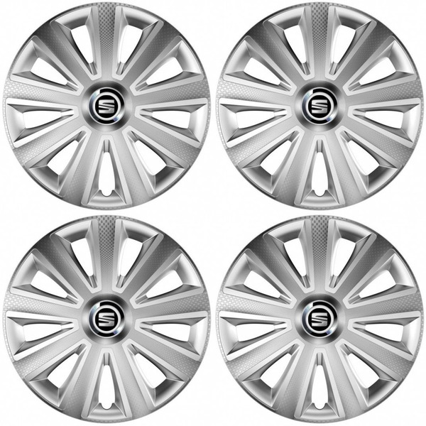 capace pentru Seat 15 Aviator carbon silver