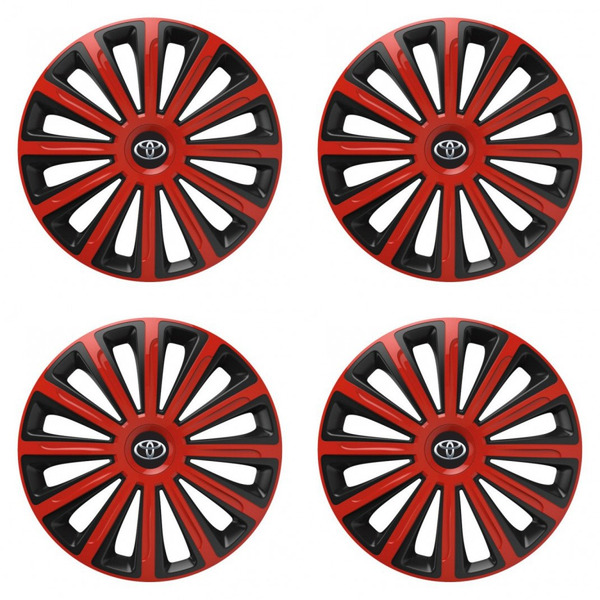 capace pentru Toyota 16 TREND red and black