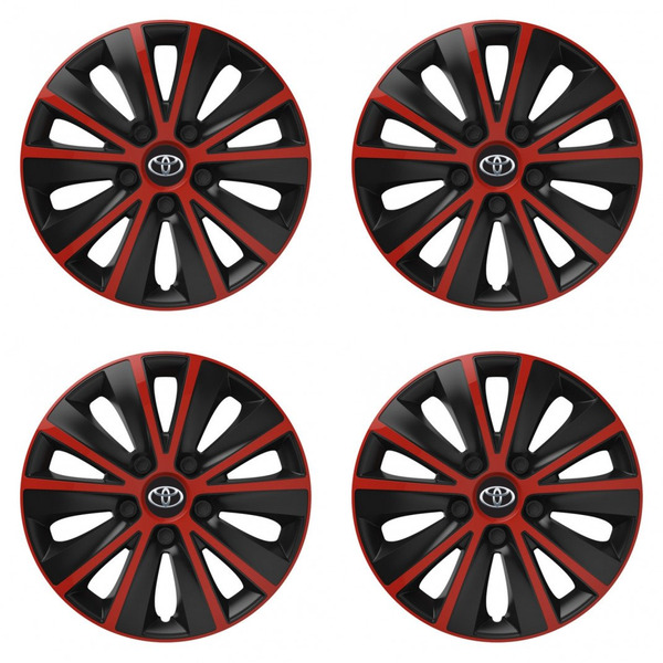 capace pentru Toyota 14 RAPIDE red and black