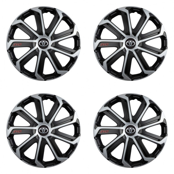 capace pentru Toyota 14 Evo black&silver