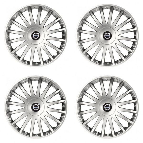 capace pentru Volvo (negru) 15 CRYSTAL silver