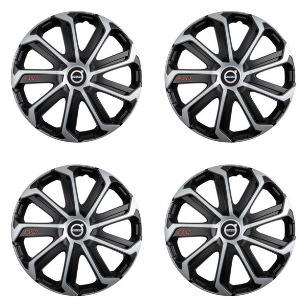 capace pentru Volvo (negru) 16 Evo black&silver