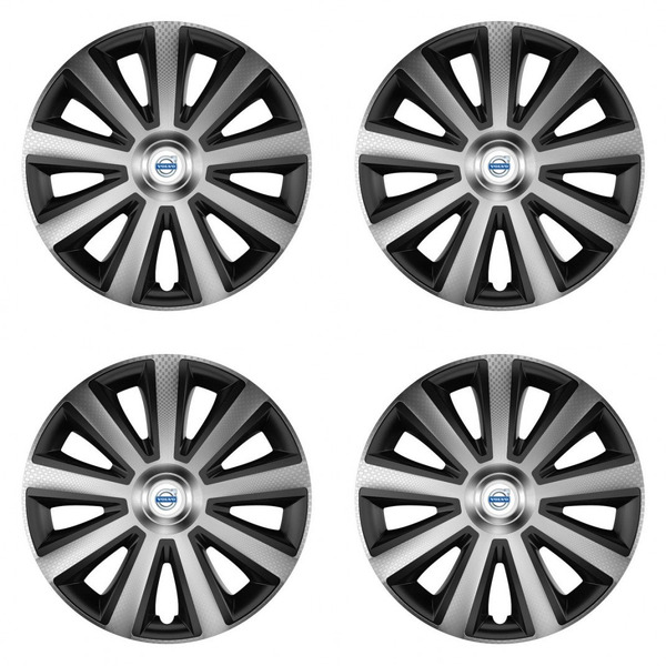 capace pentru Volvo (alb) 14 Aviator carbon silver&black