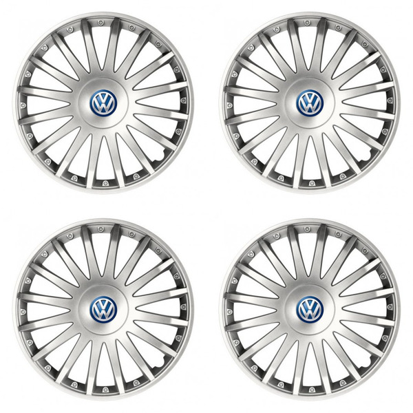 capace pentru VW (albastru) 15 CRYSTAL silver