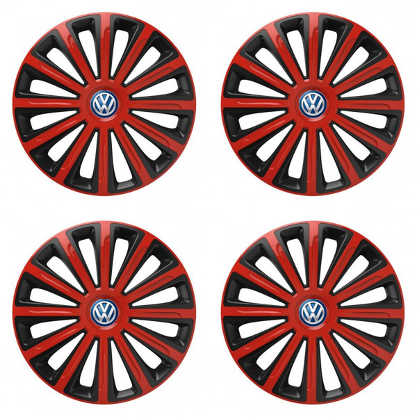 capace pentru VW (albastru) 15 TREND red and black